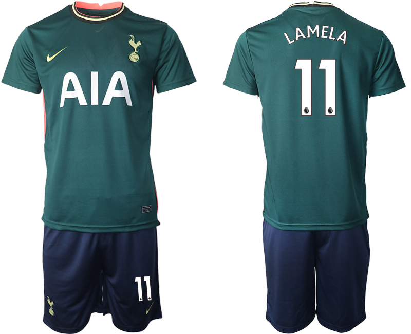 Men 2020-2021 club Tottenham away #11 green Soccer Jerseys->tottenham jersey->Soccer Club Jersey